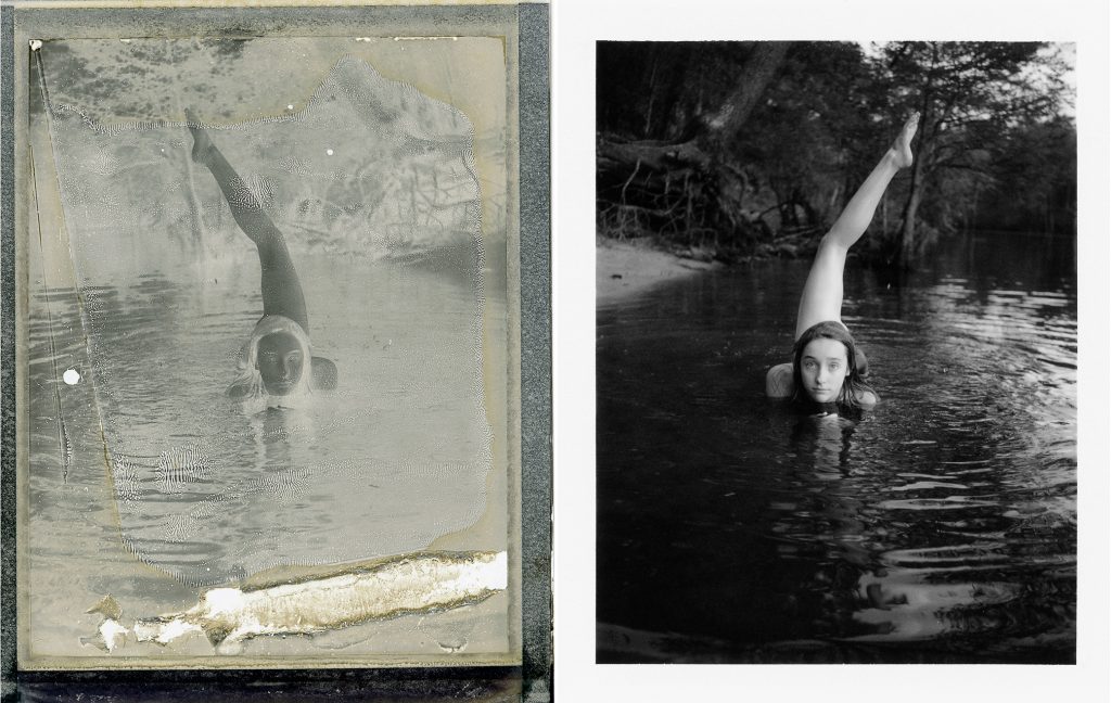 in frame inframe jen ervin usa photography polaroid land camera north carolina youth summer daughter black and white documentary portrait family history places america