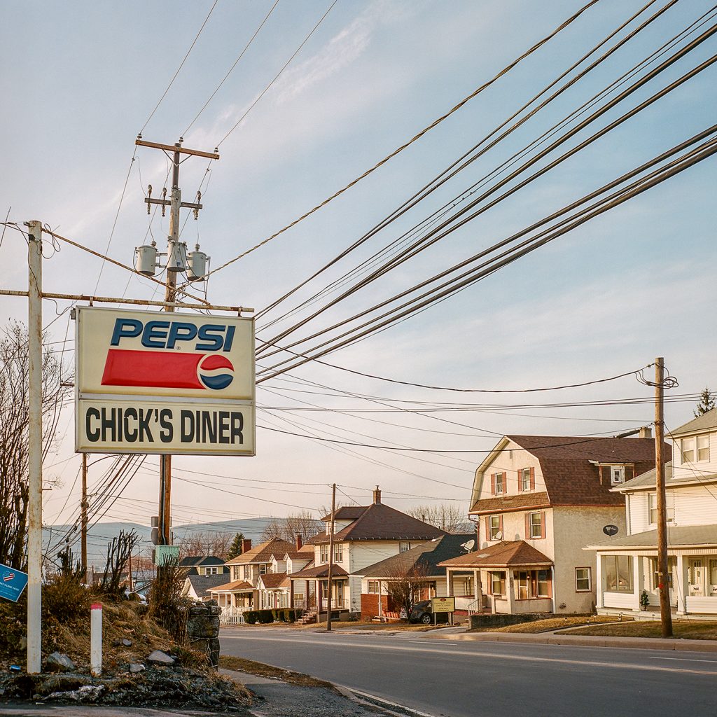 in frame inframe usa square american book photobook leah frances aint bad published usa interior street sign road rolleiflex 6x6 medium format