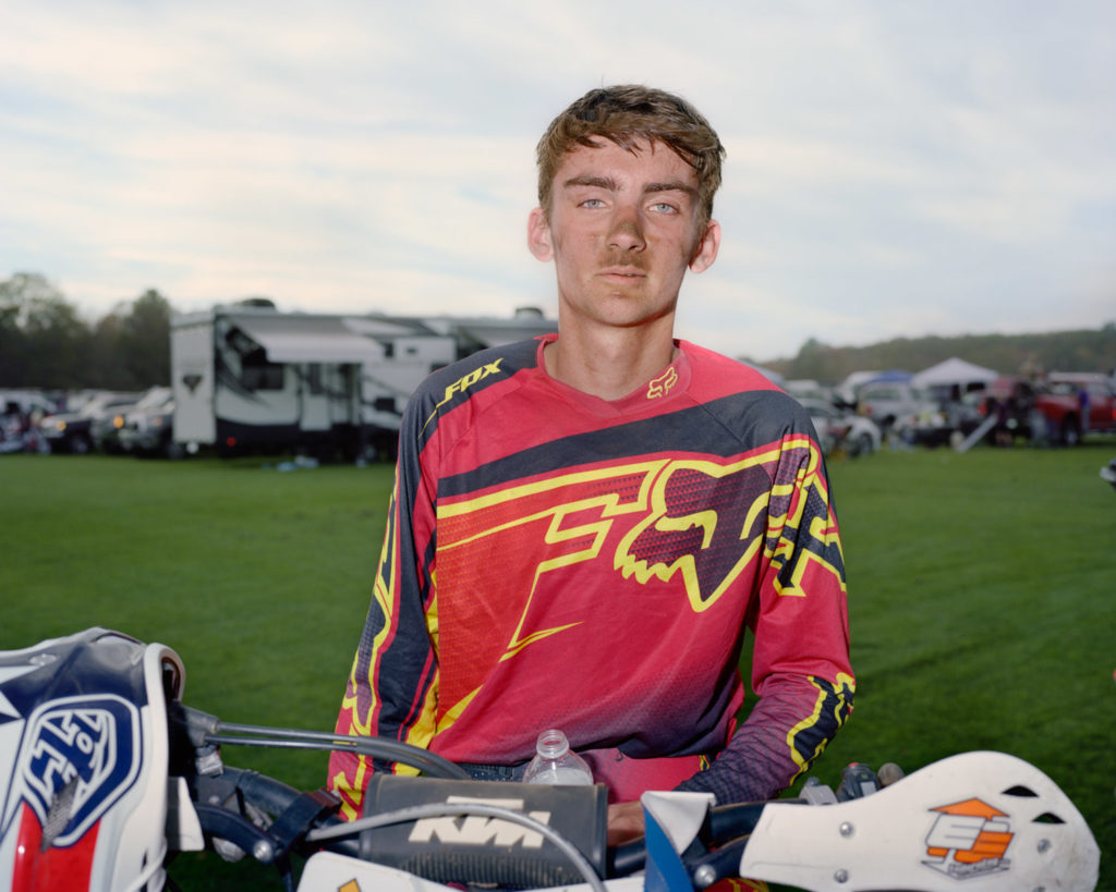 in frame documentary photography photographer dirt bike biker race car summer thunder massachussets usa youth youngs kalel koven inframe interview analog medium format film camera 6x7 mamiya tracks