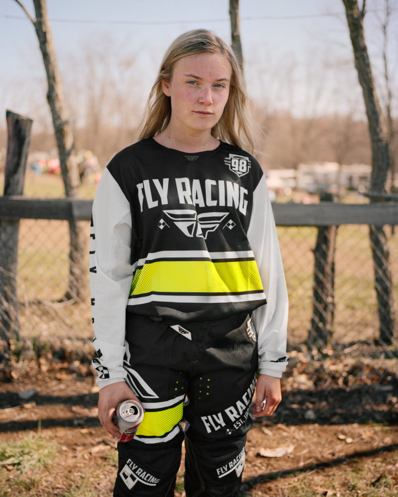 in frame documentary photography photographer dirt bike biker race car summer thunder massachussets usa youth youngs kalel koven inframe interview analog medium format film camera 6x7 mamiya tracks