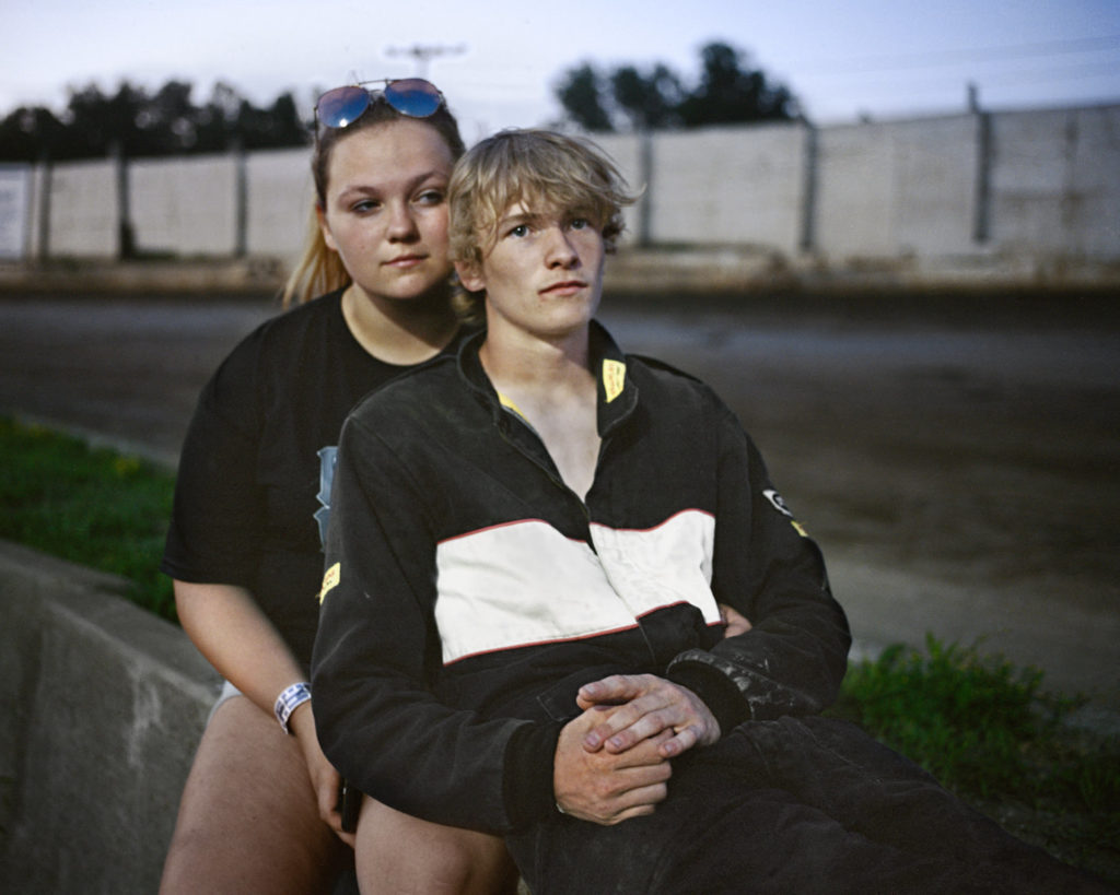 in frame documentary photography photographer dirt bike biker race car summer thunder massachussets usa youth youngs kalel koven inframe interview analog medium format film camera 6x7 mamiya tracks